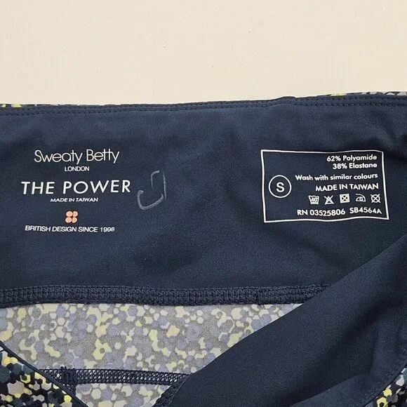 Sweaty Betty Power 7/8 Leggings Blue Women’s Size S Activewear Athleisure Yoga - Picture 5 of 8